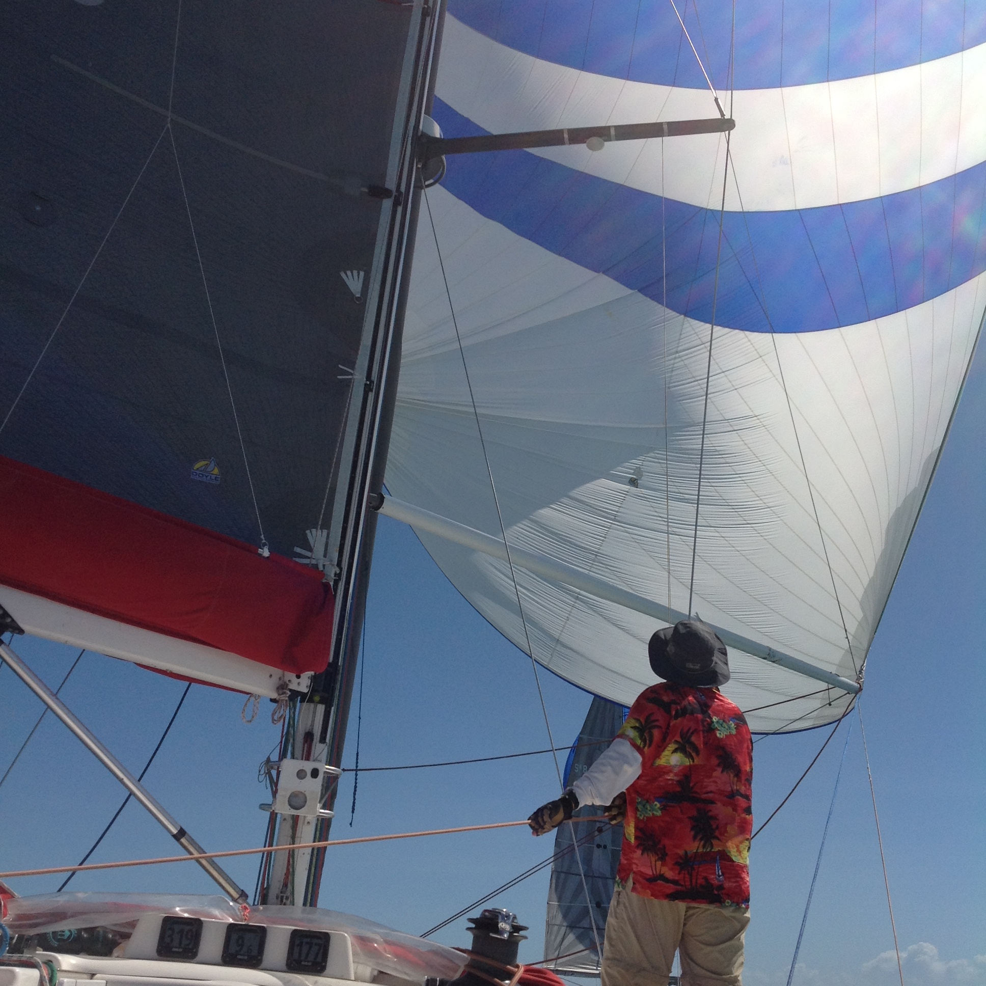 Just 20 knots in the kite here