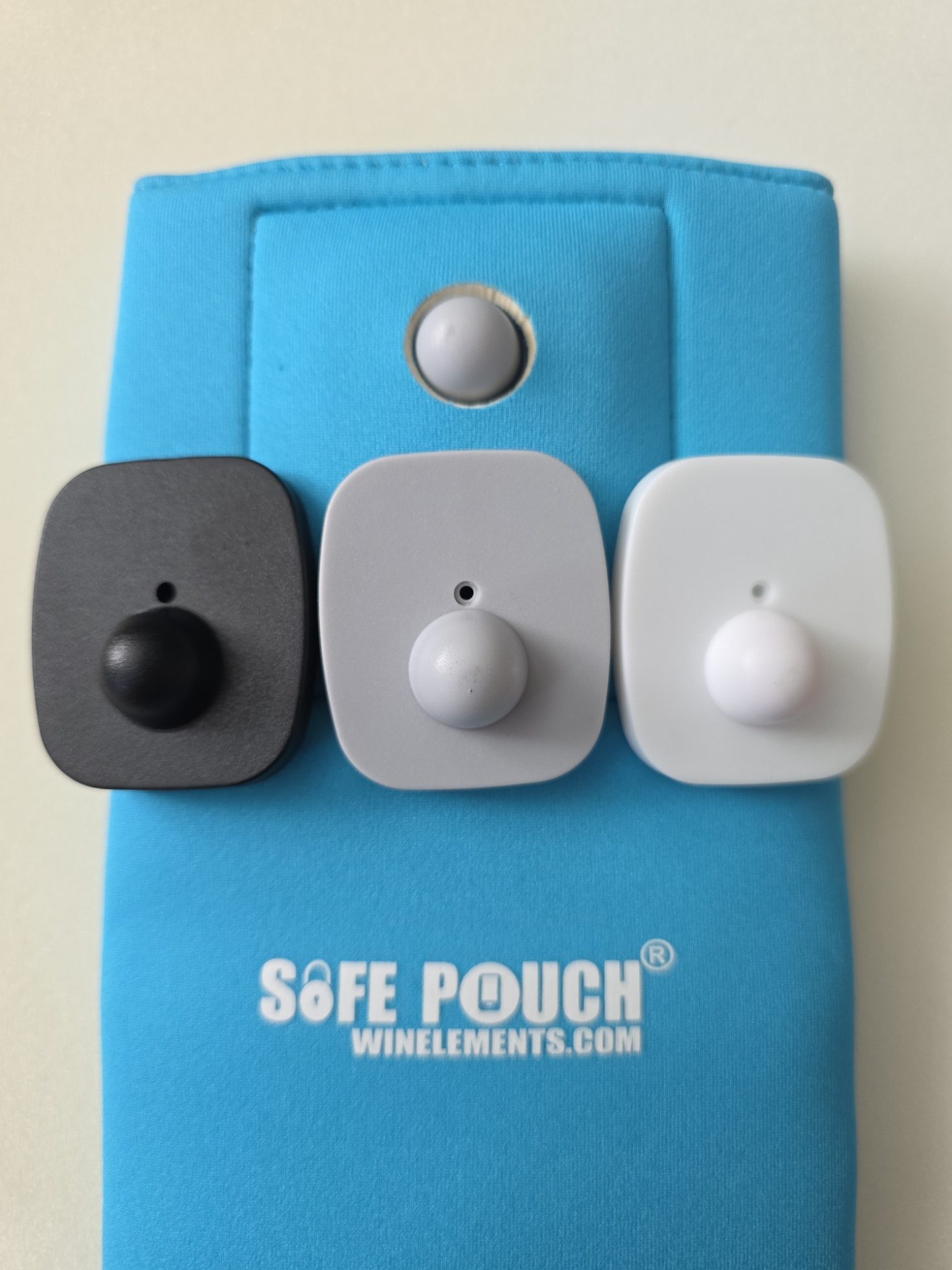 Safe Pouch Student phone pouch in Orange and Blue for phone-free schools