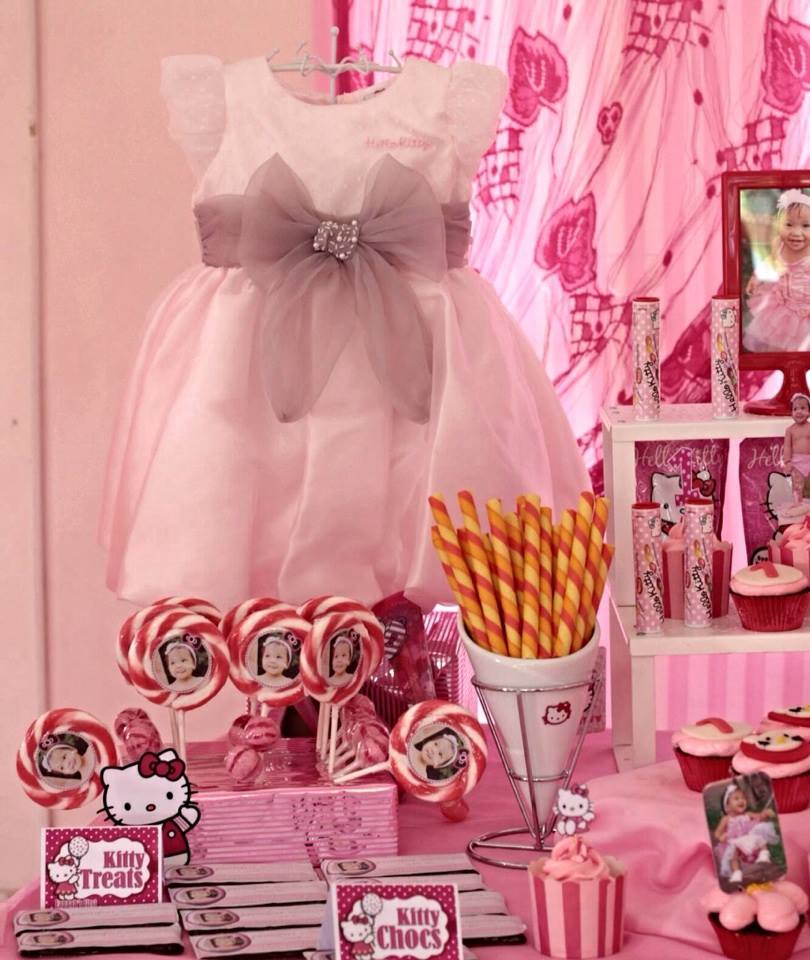 Hello Kitty Theme Party Eannah S 1st Birthday Leene D Oro S Niche