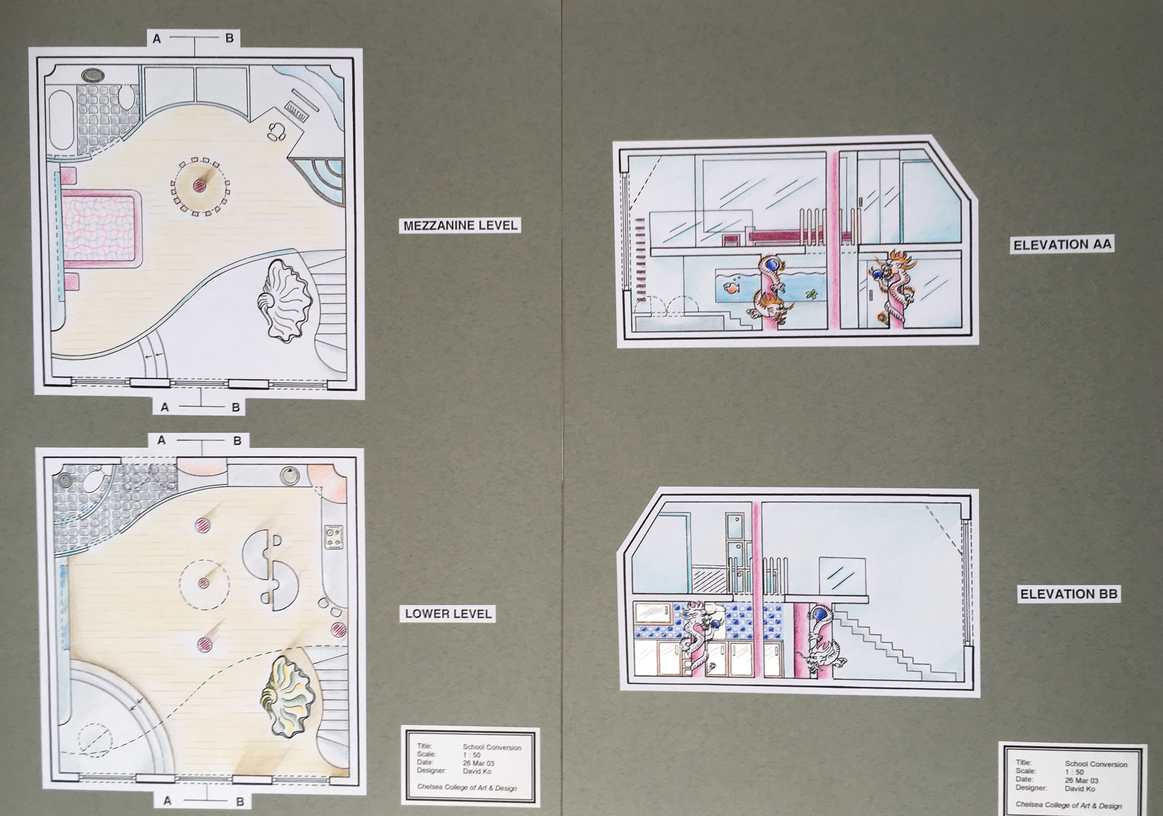 Floor Plan and Side Projection