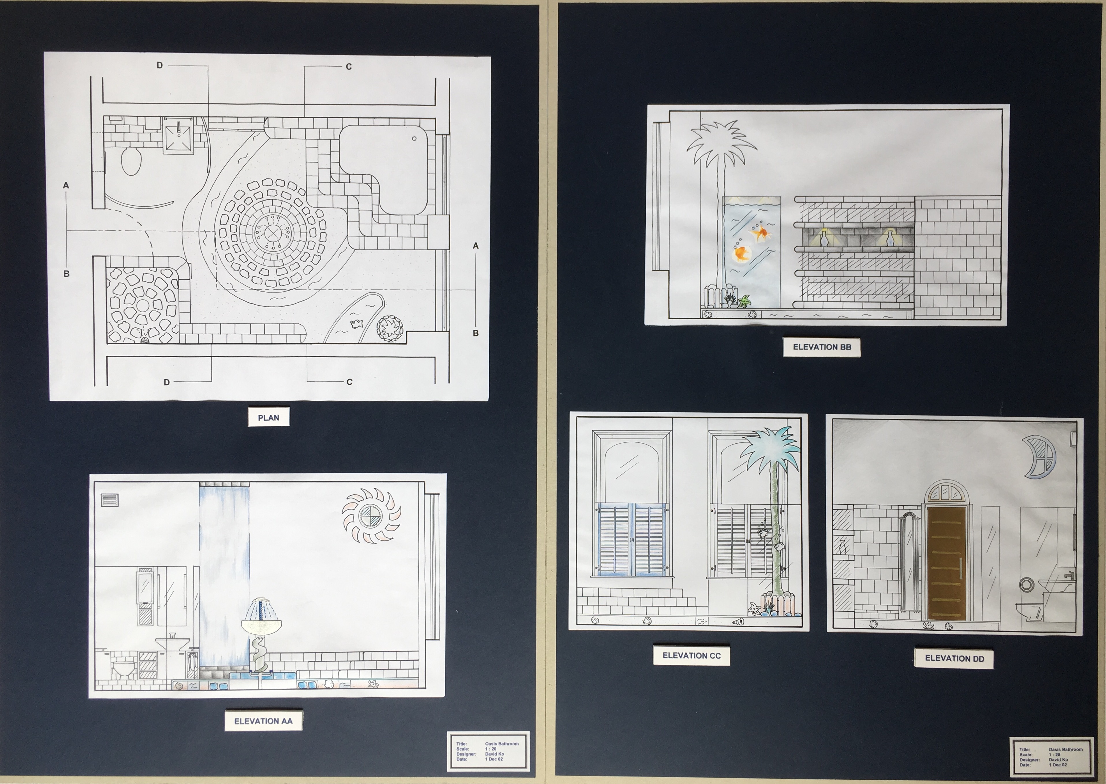 Floor Plan and Side Projection