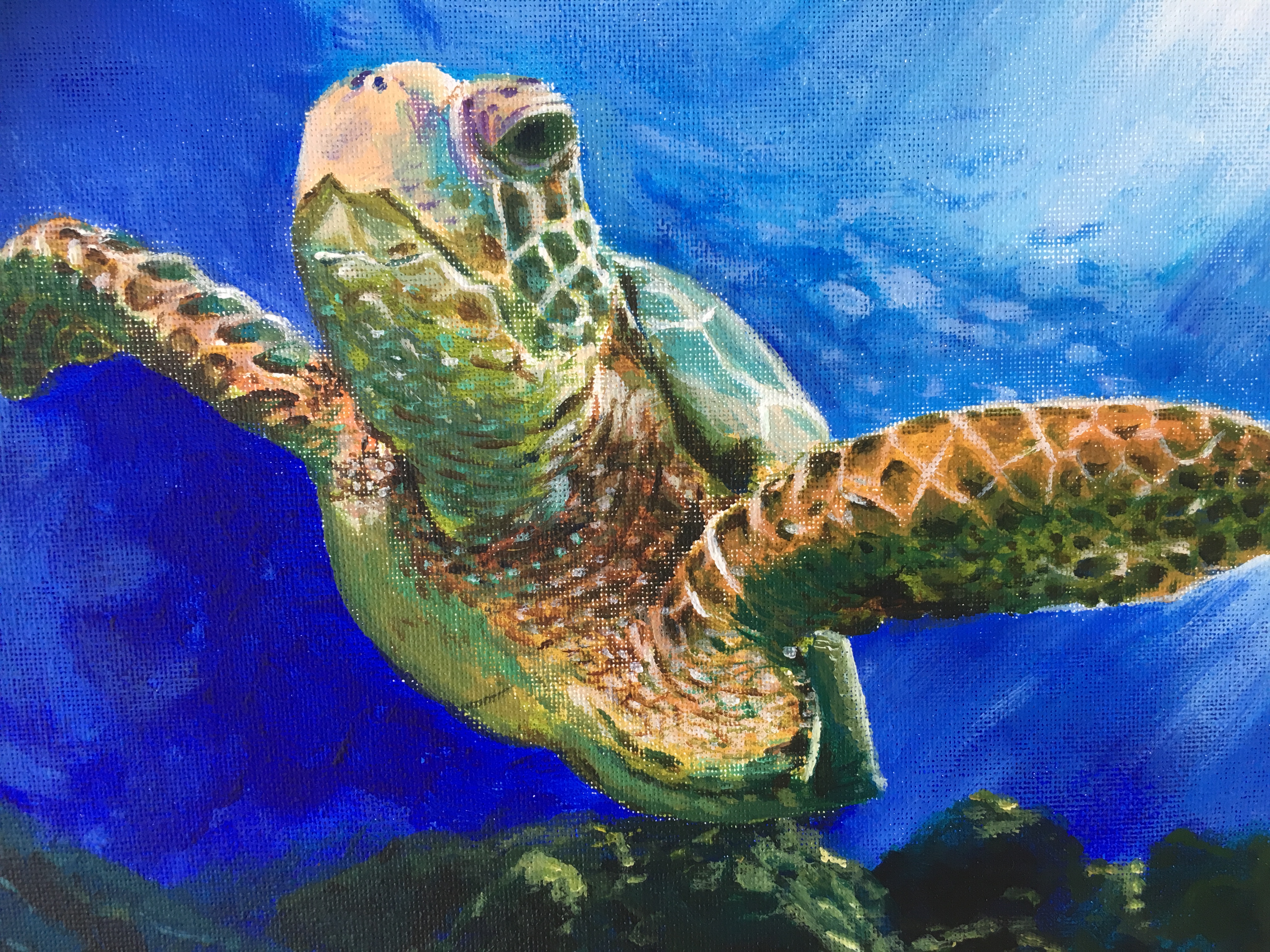 Acrylic on canvas 10"x8"