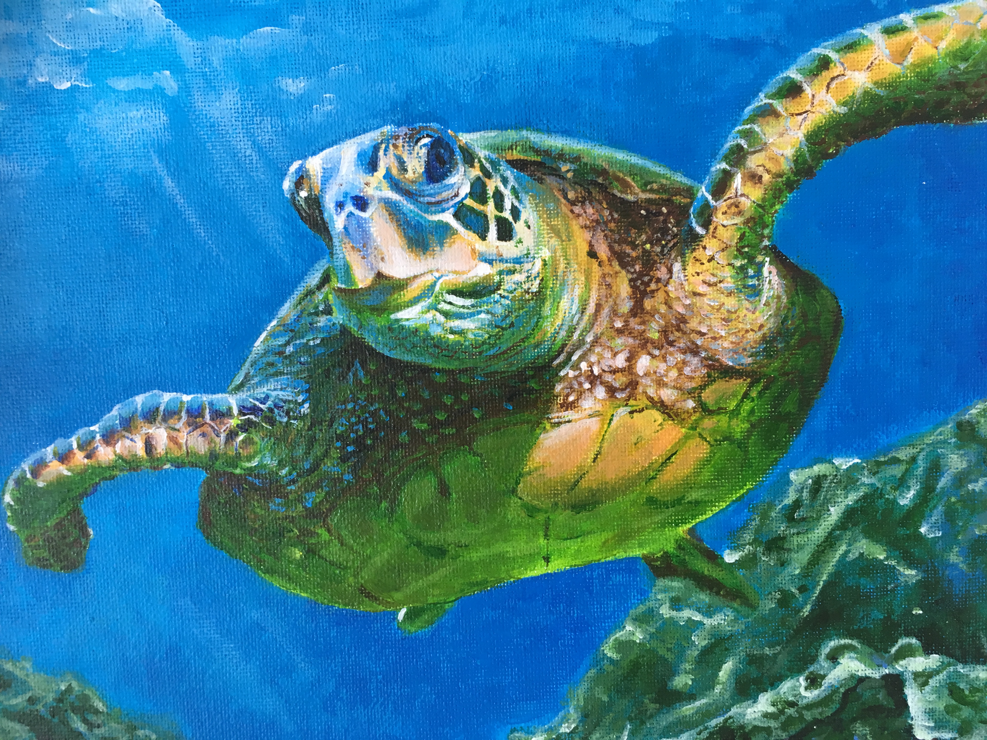 Acrylic on canvas 10"x8"