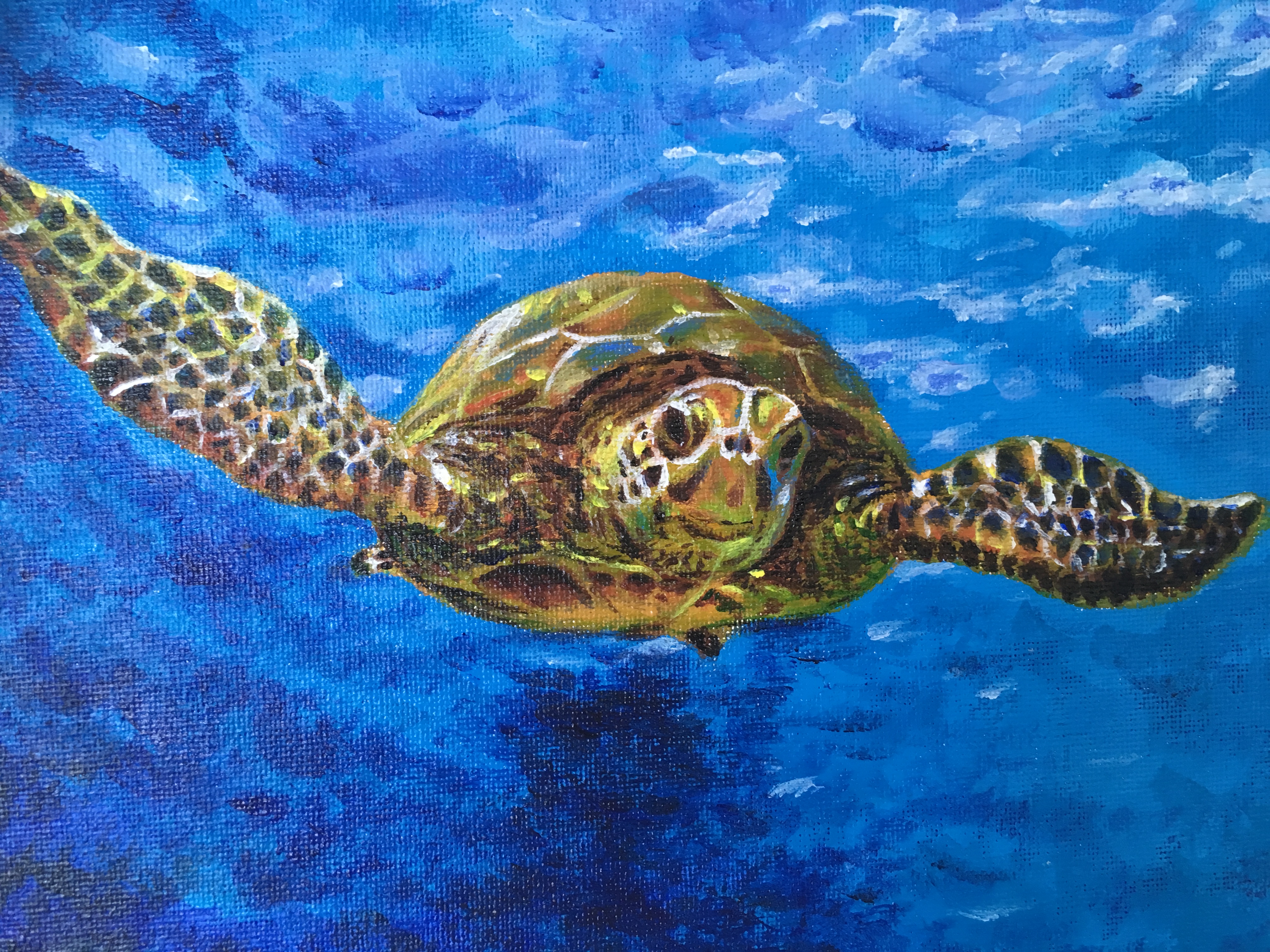 Acrylic on canvas 10"x8"