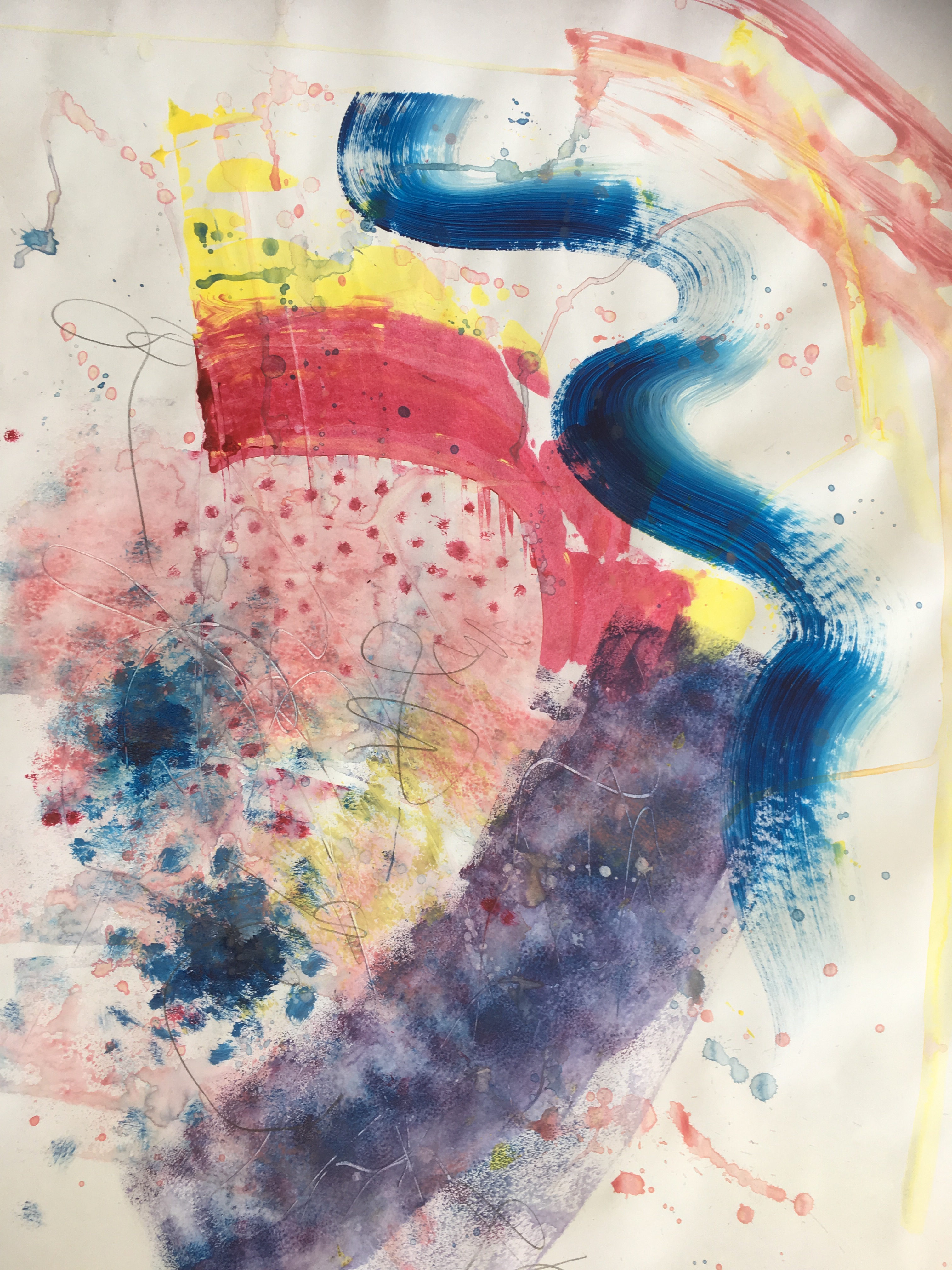 Acrylic on paper 23.4"x16.5"