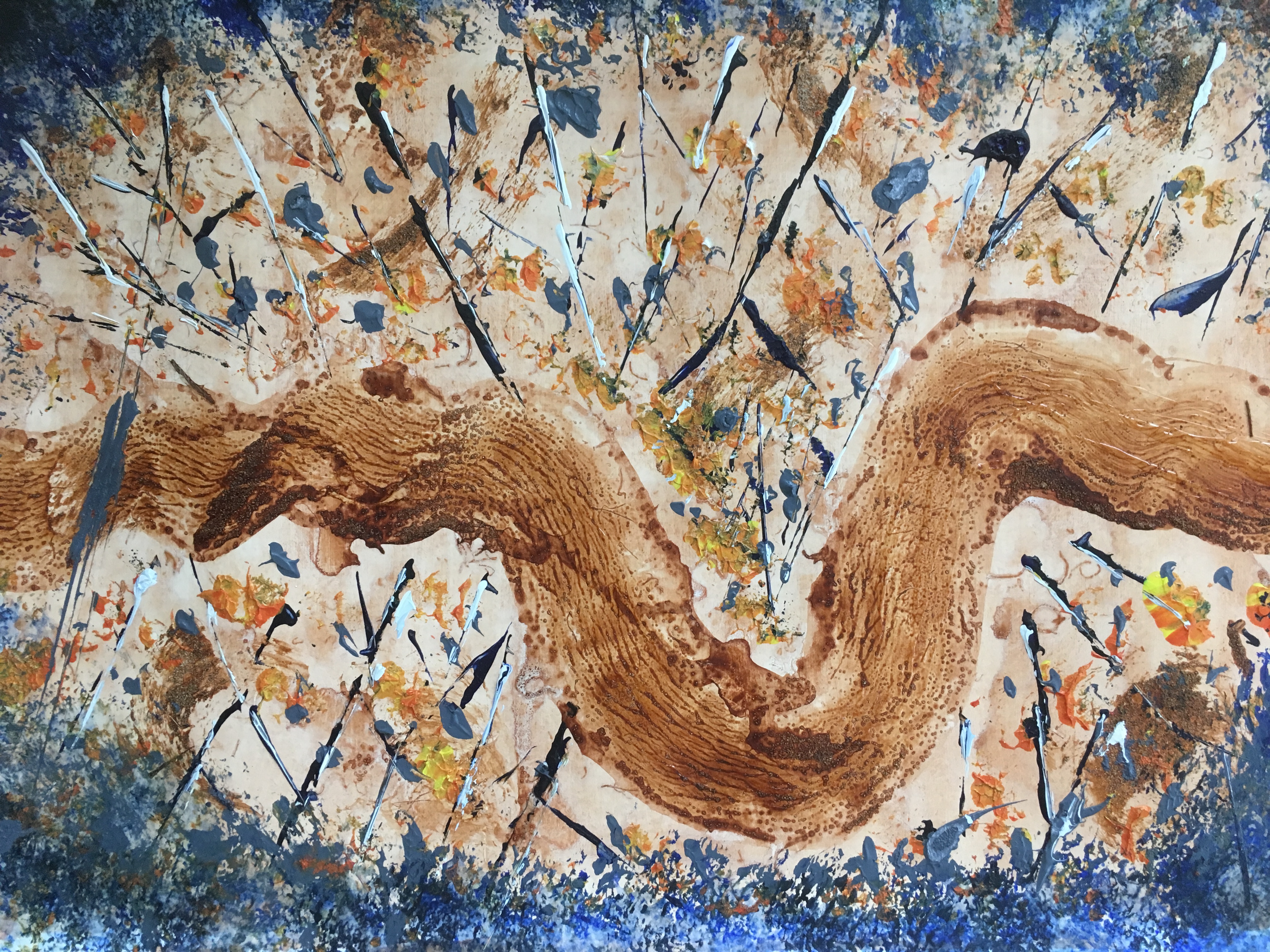 Acrylic on paper 23.4"x16.5"