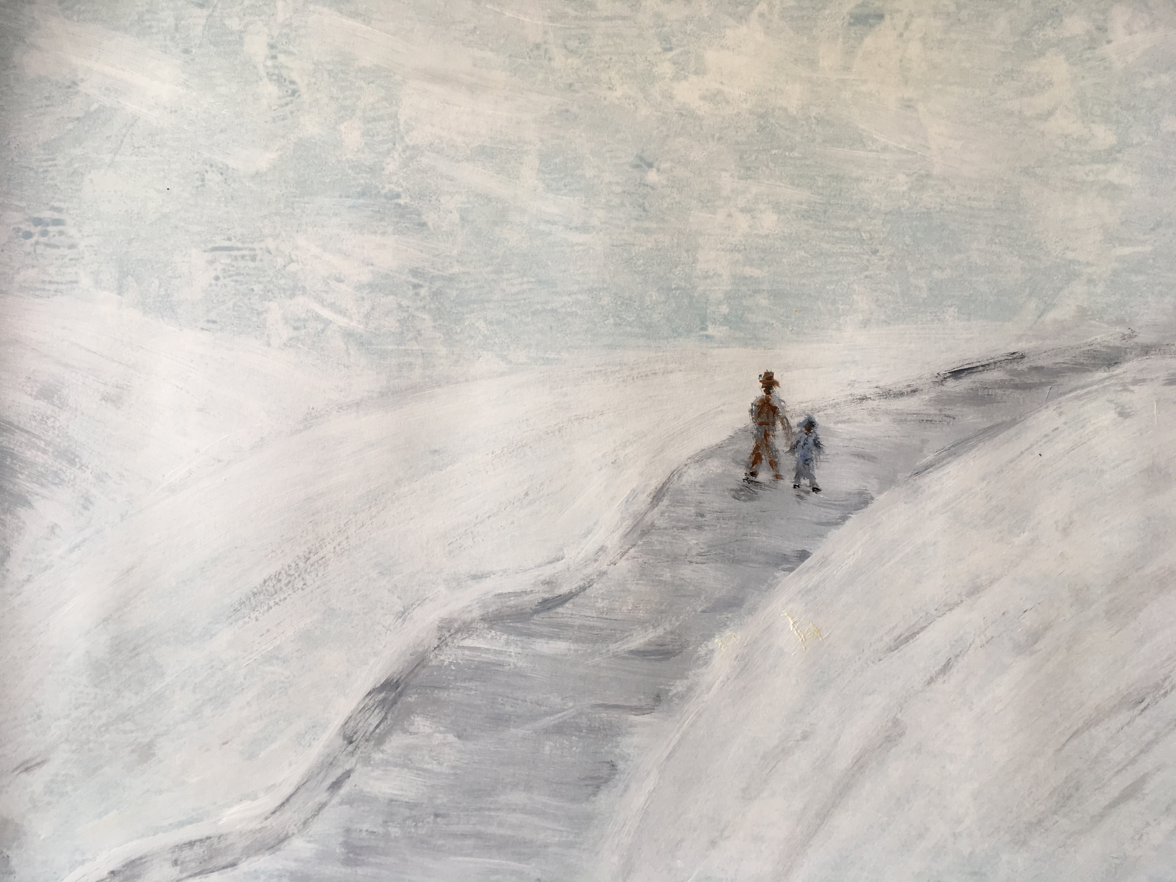 Acrylic on paper 23.4"x16.5"