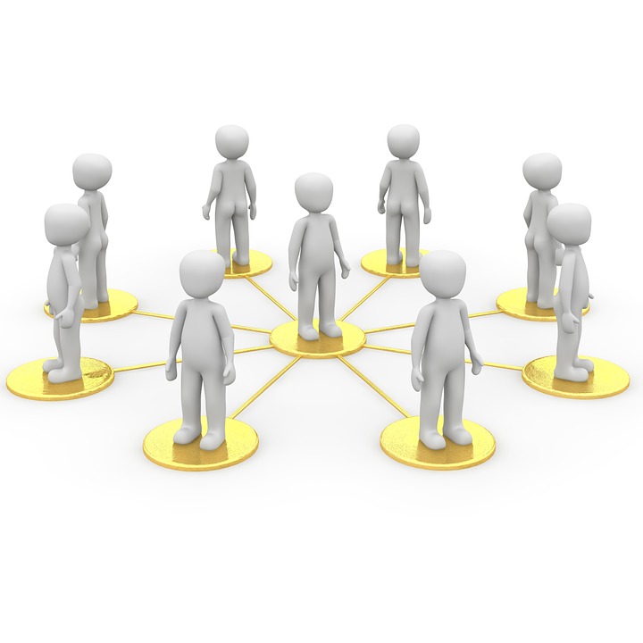An illustration of the concept of Networking, utilized in a discussion of making contacts in the video game industry. Included in the article by BAFTA-nominated video game composer Winifred Phillips.