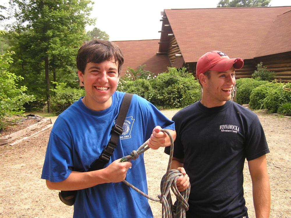 Camp Winnamocka counselors-in-training smile big
