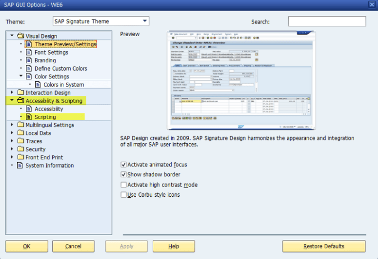expanded accessibility and scripting section