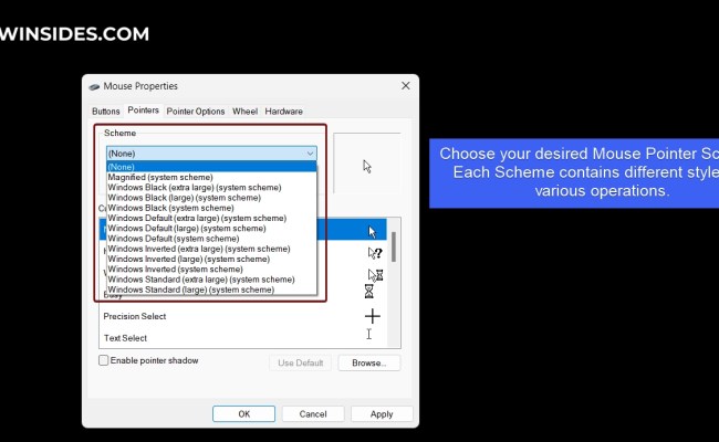 How To Change Mouse Pointer Style On Windows 11?
