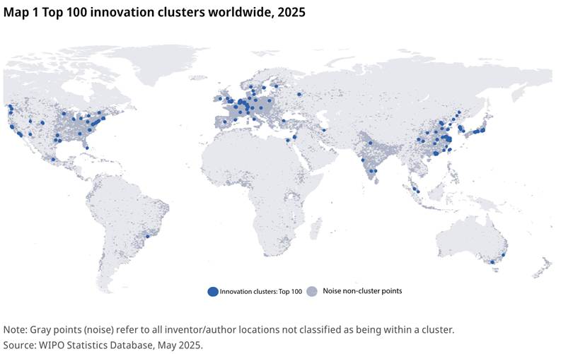 Global Innovation Map Redrawn Top 100 Tech Clusters Leading Global Image 