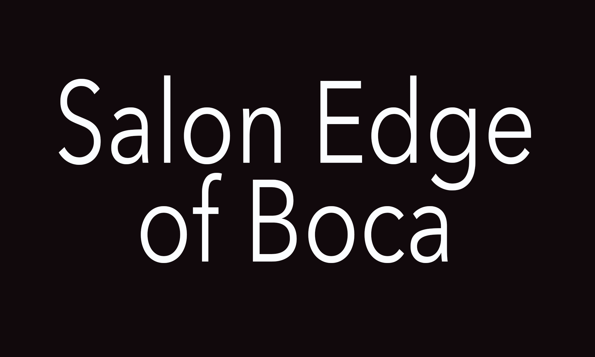 Salon Edge of Boca