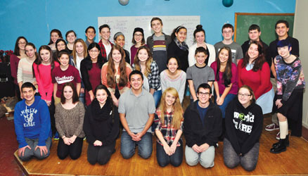 The Winthrop High School cast and crew of â€œItâ€™s a Wonderful Life,â€ on stage Dec. 4-6.
