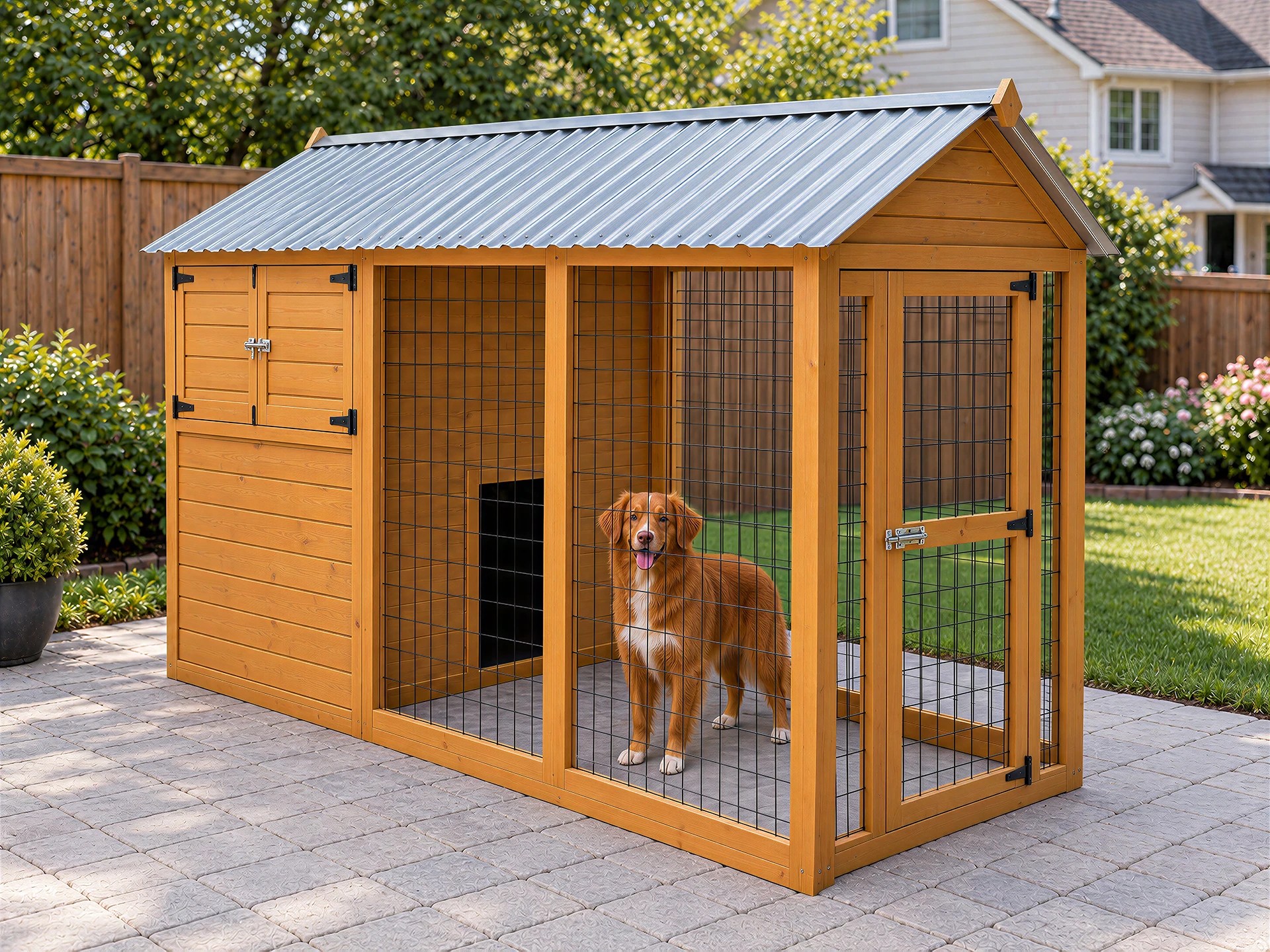 Wooden Dog House by Win World