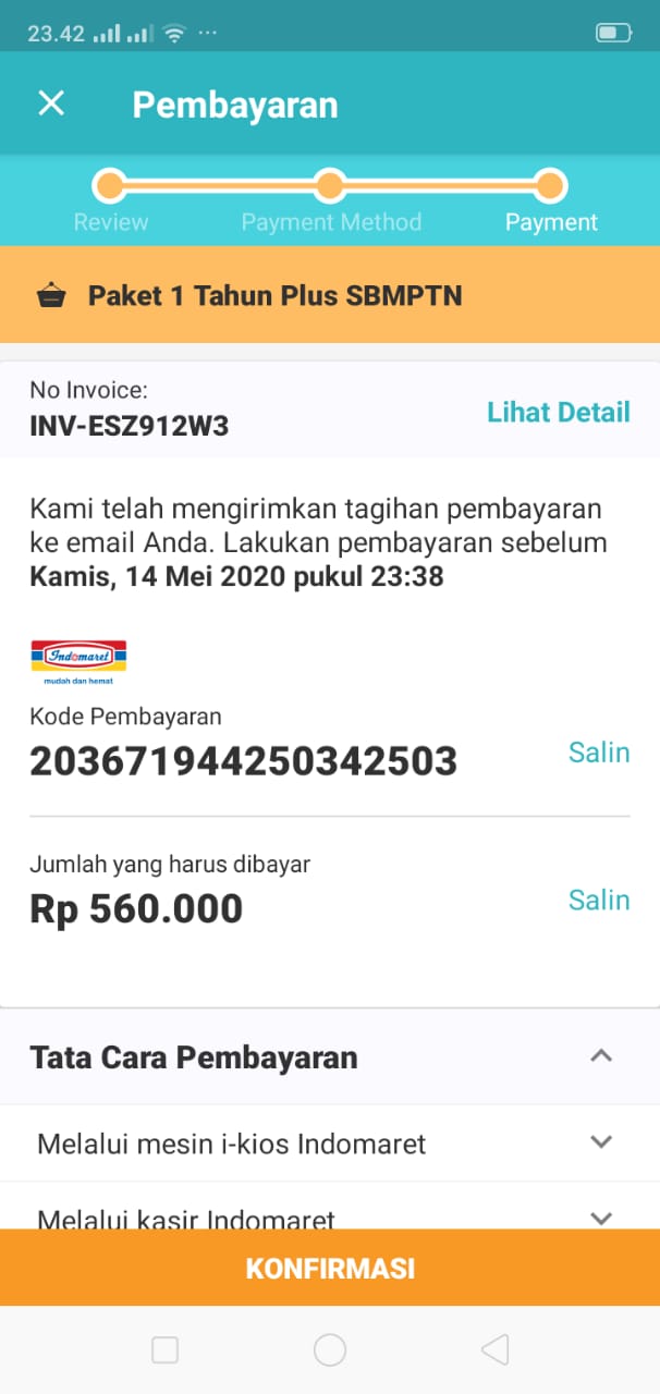 mengubah metode pembayaran ruangguru
