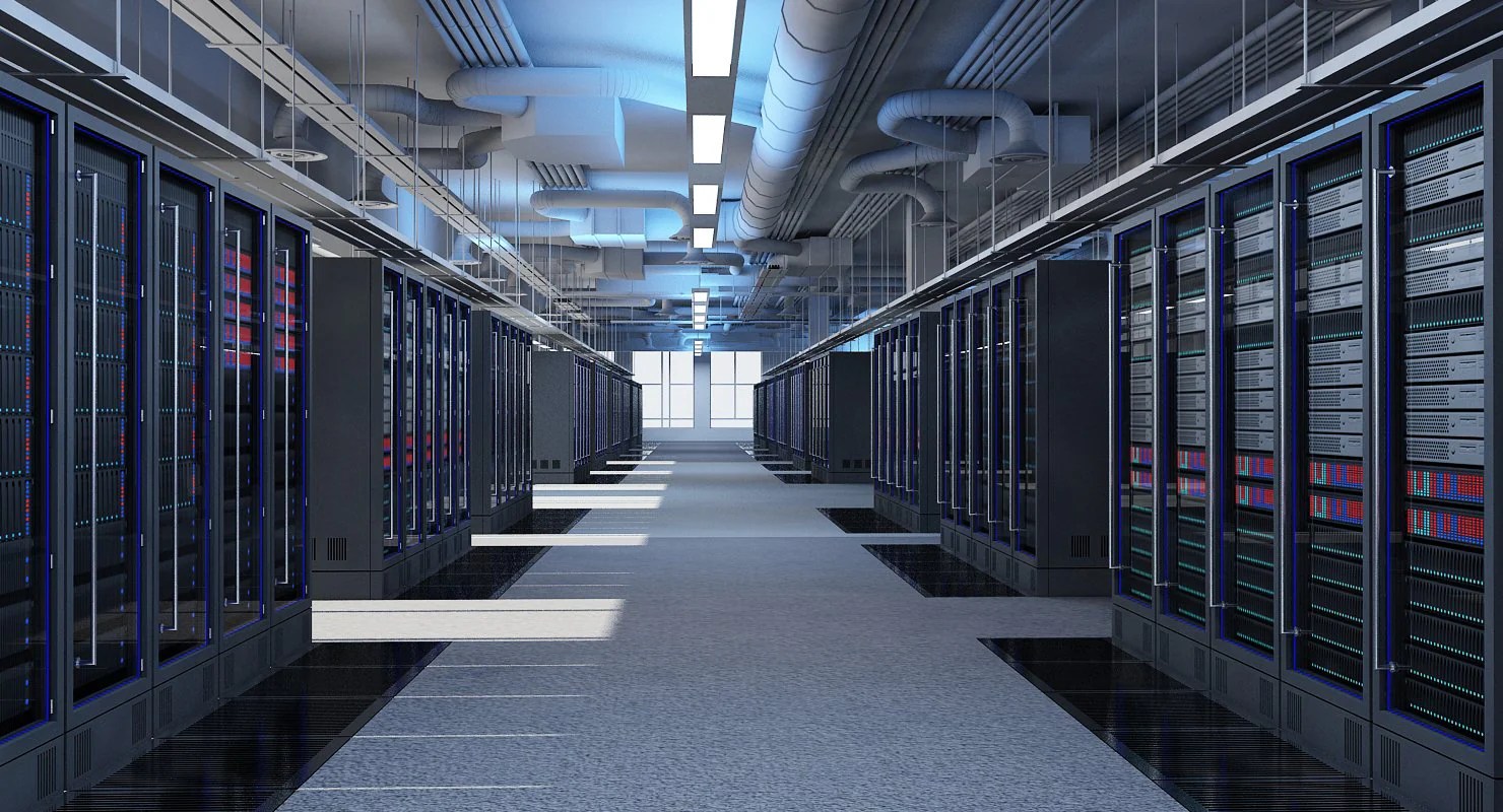 Data Communication Server Room 3d Model Wirecase