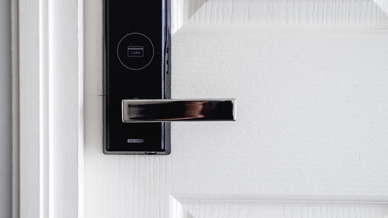 Close-up photo of a smart lock