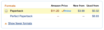 About Face Paperback Pricing