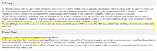 yfrog TOS