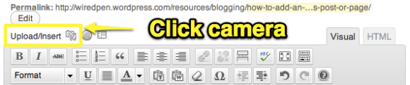 Wordpress toolbar