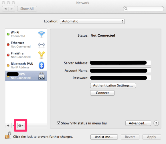 How to copy network settings on Apple OS