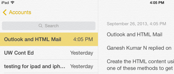ipad notes
