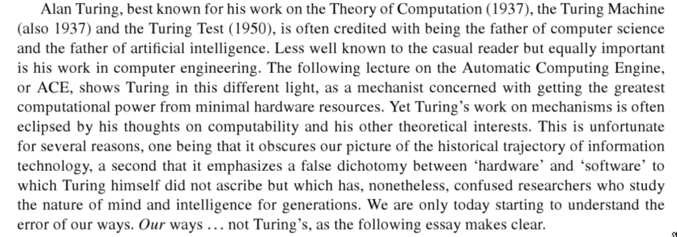 Quote about Alan Turning