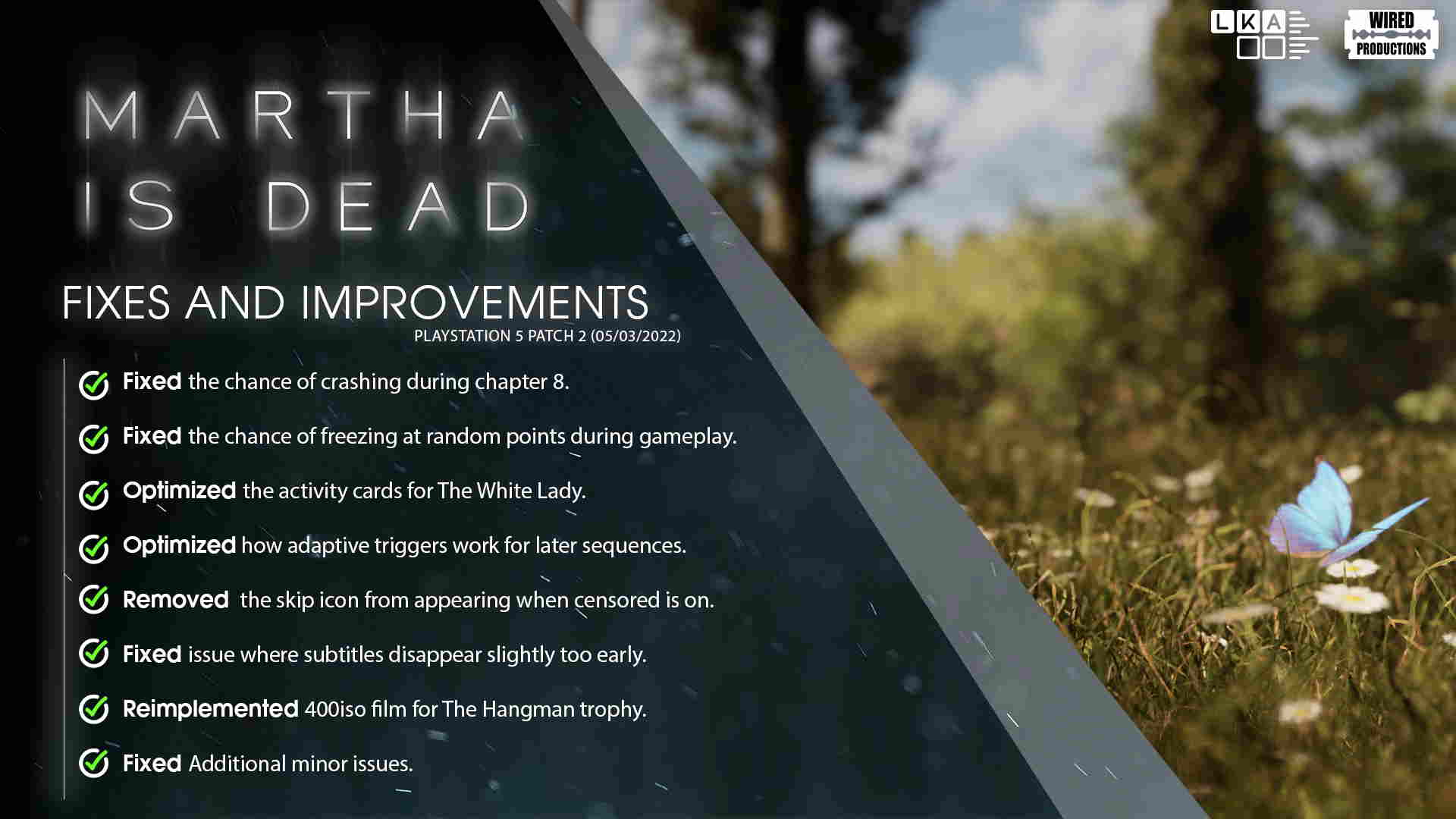 Martha Is Dead Per PlayStation 5 – Nuovo E Sigillato – Gioco PEGI 18