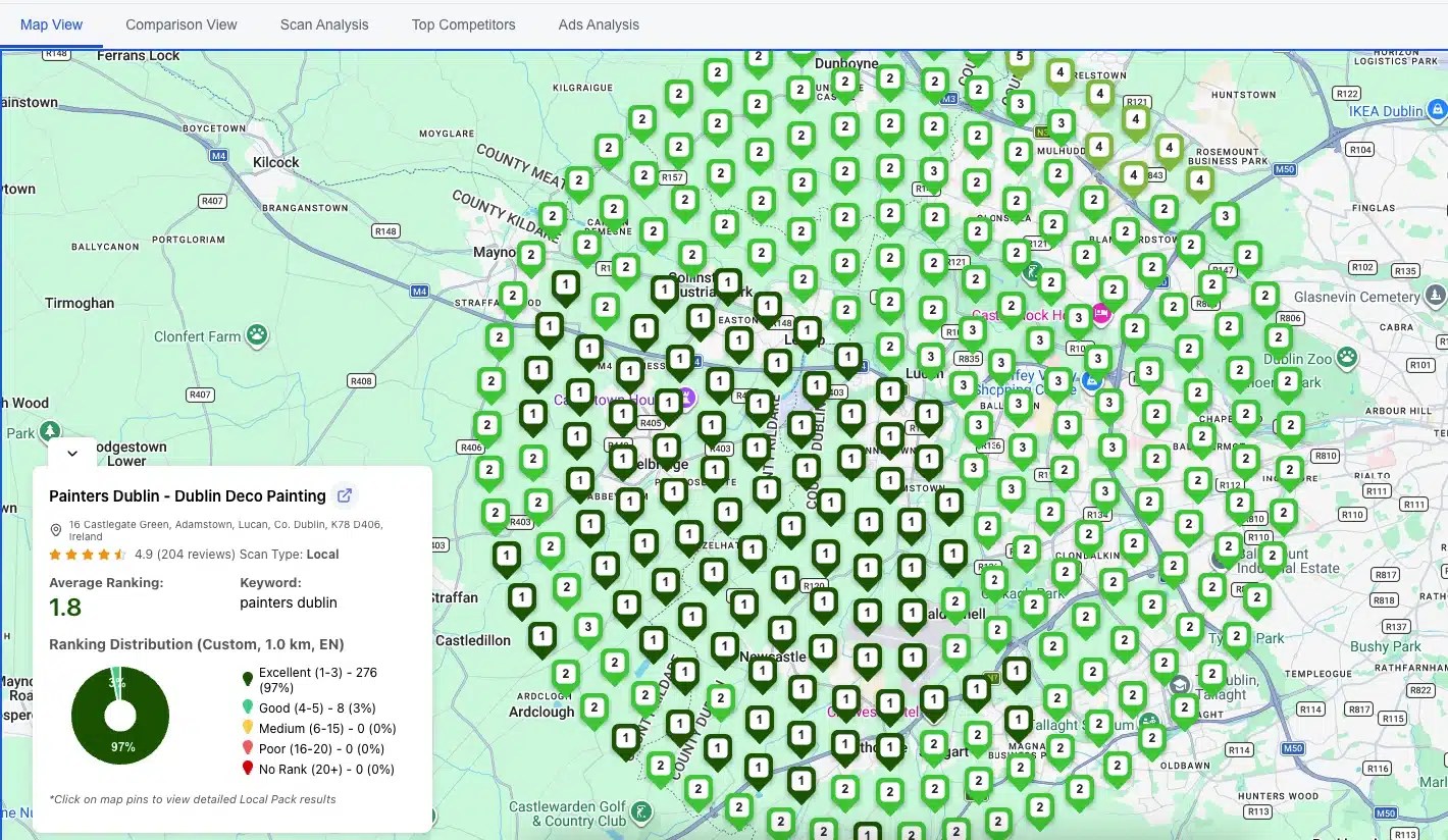 Best Google Maps Rank Checkers Compared 2026 Google Maps Rank Tracker Grid Scan Dublin.webp
