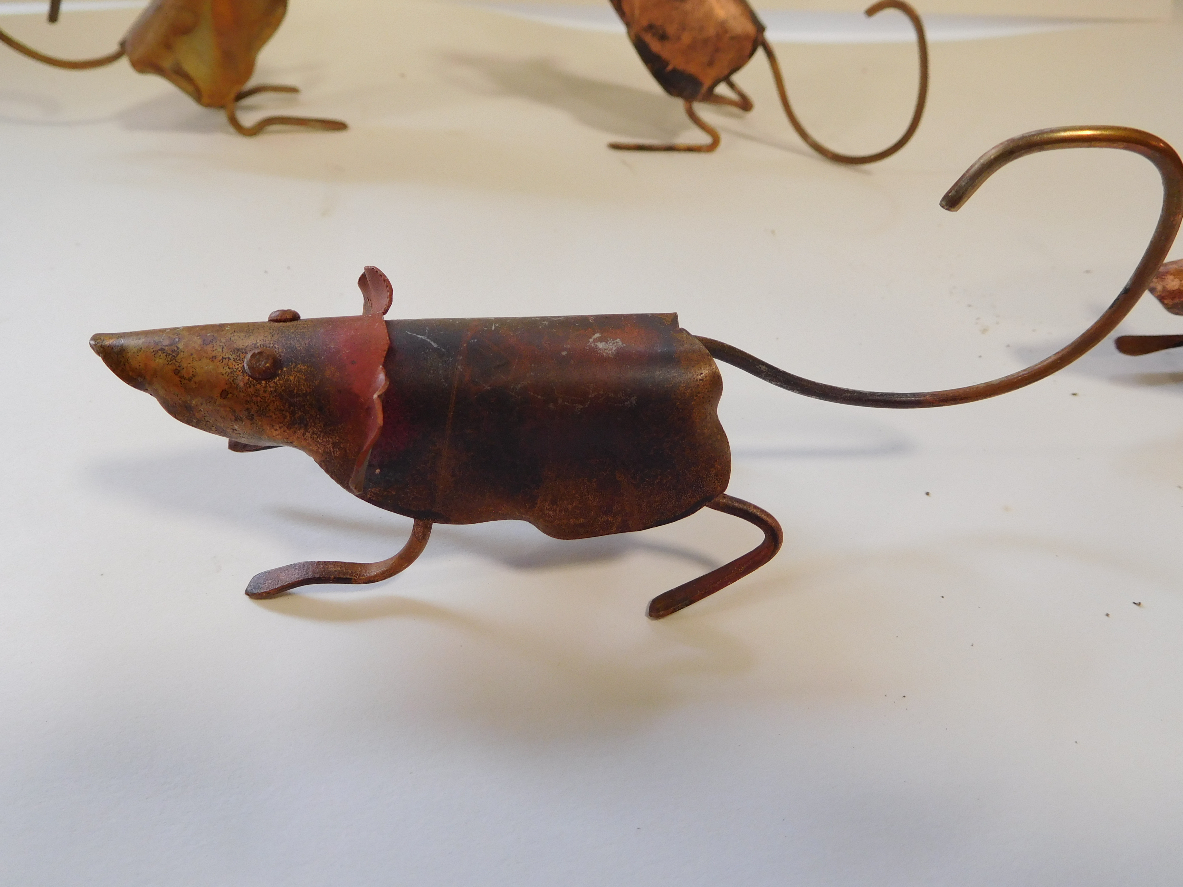 Pair of Copper Mice – Susan Nichols Wire Pair of Copper Mice – Susan Nichols Wire