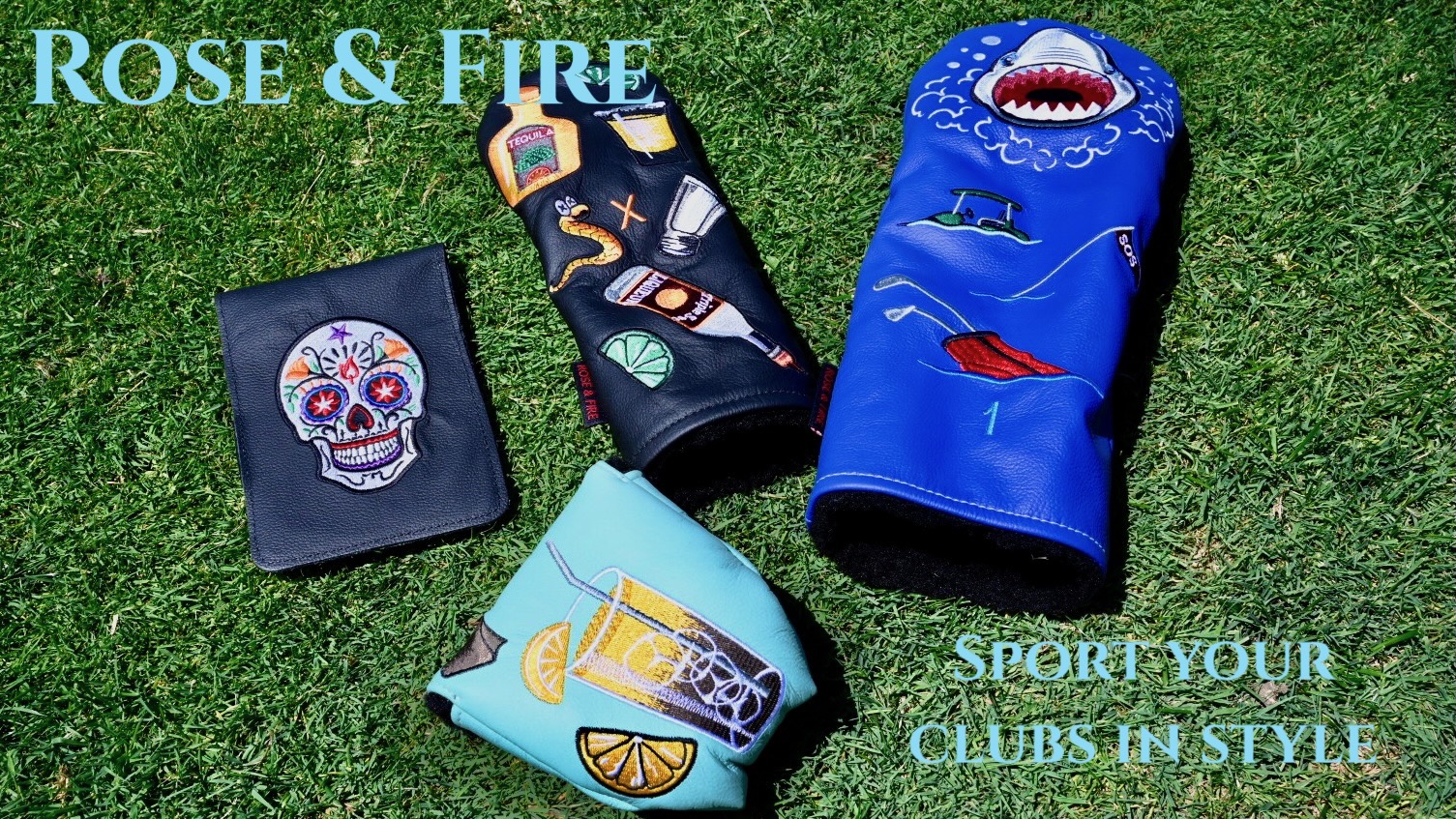 rose&fire ローズ&ファイア　ゴルフ　ヘッドカバー Rose & Fire Headcovers: Sport Your Clubs in Style