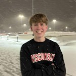 Nathan standing in the snow