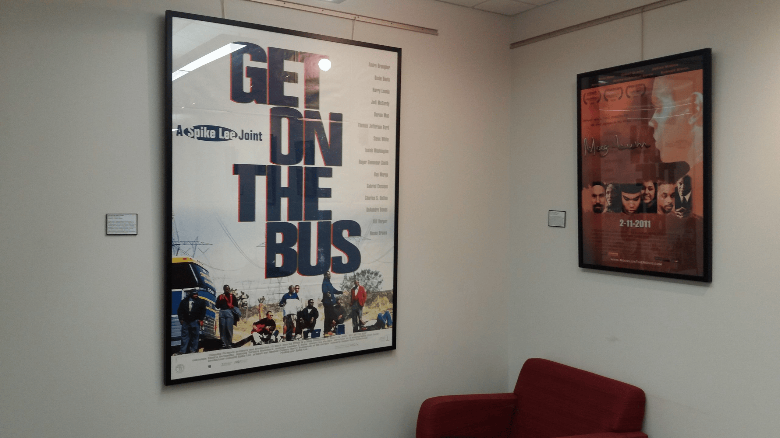 Image of posters from the Black Muslims in Film exhibit.