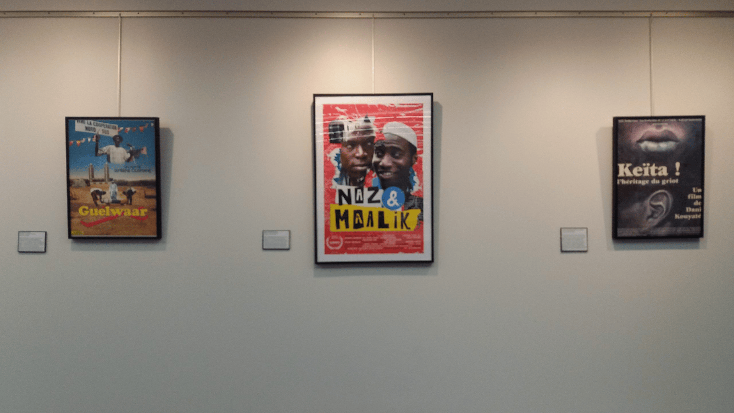 Image of posters from the Black Muslims in Film exhibit.