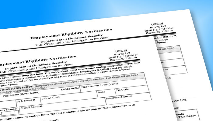 Tips on completion of the new i-9 form for 2017