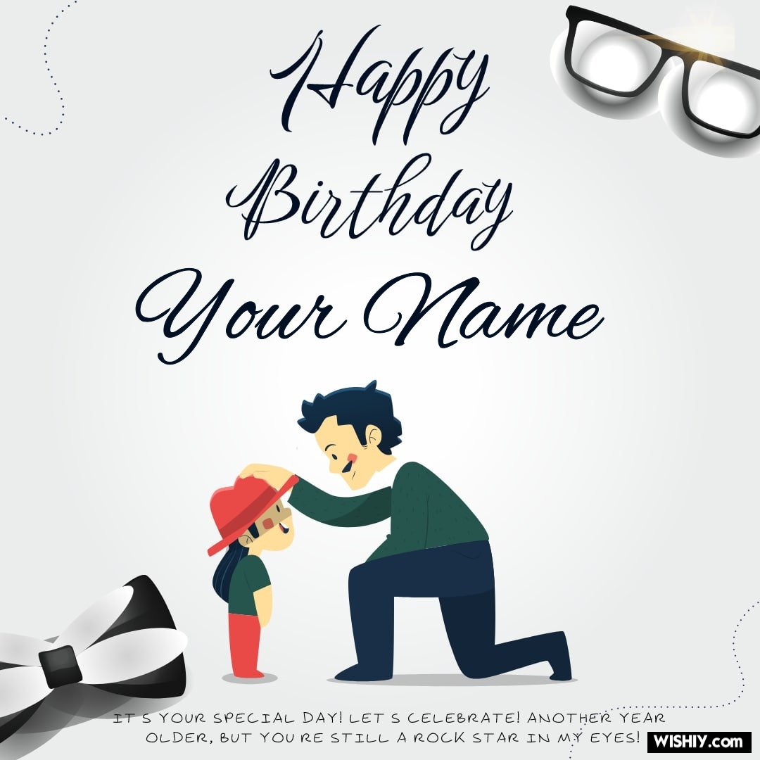 Father and daughter birthday card