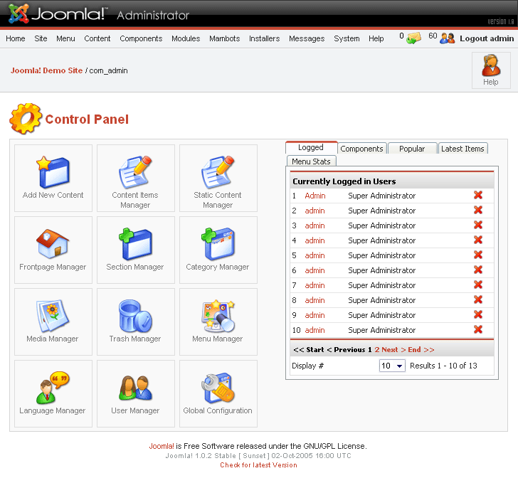 Download Joomla Content Management System Images