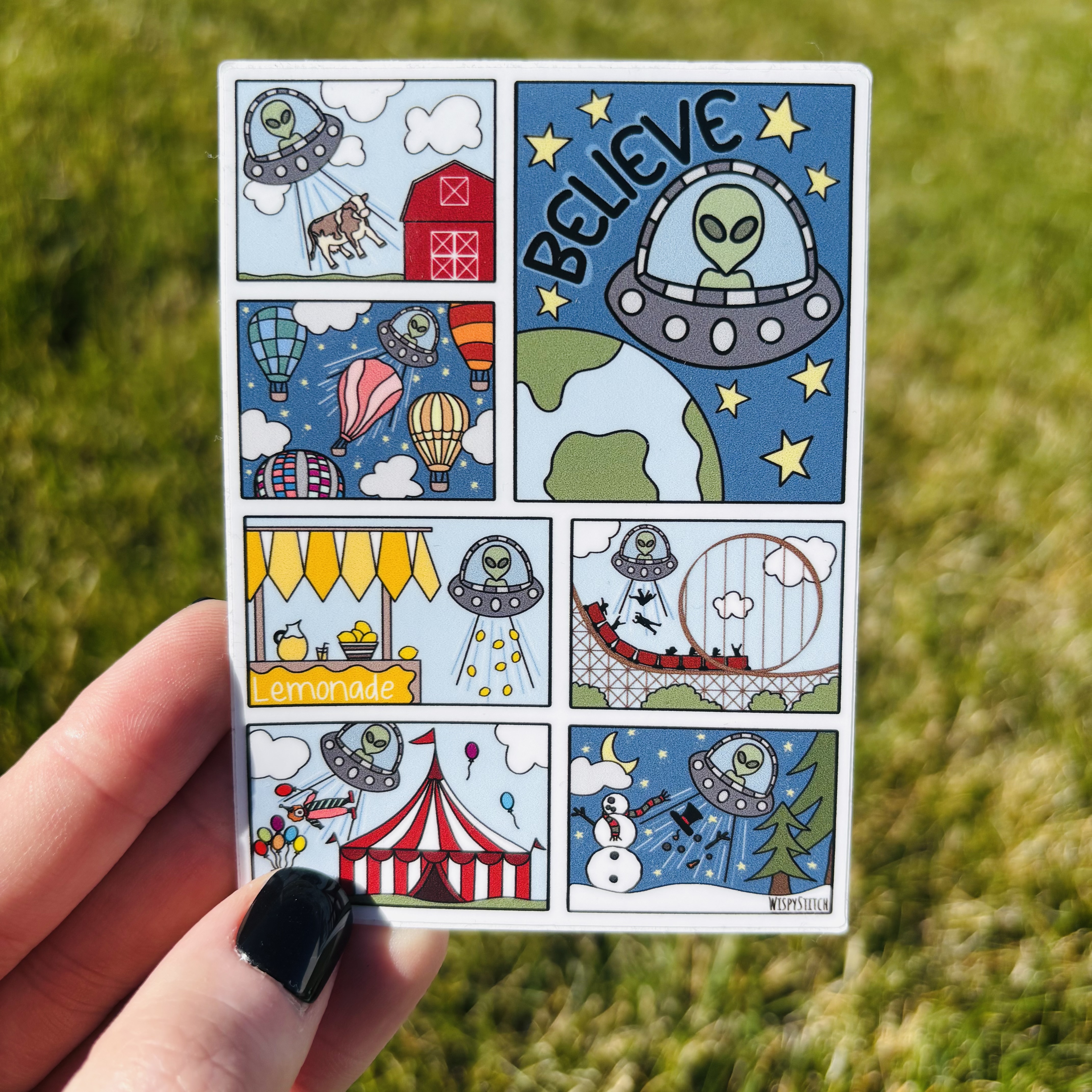 Alien Abductions - Vinyl Sticker