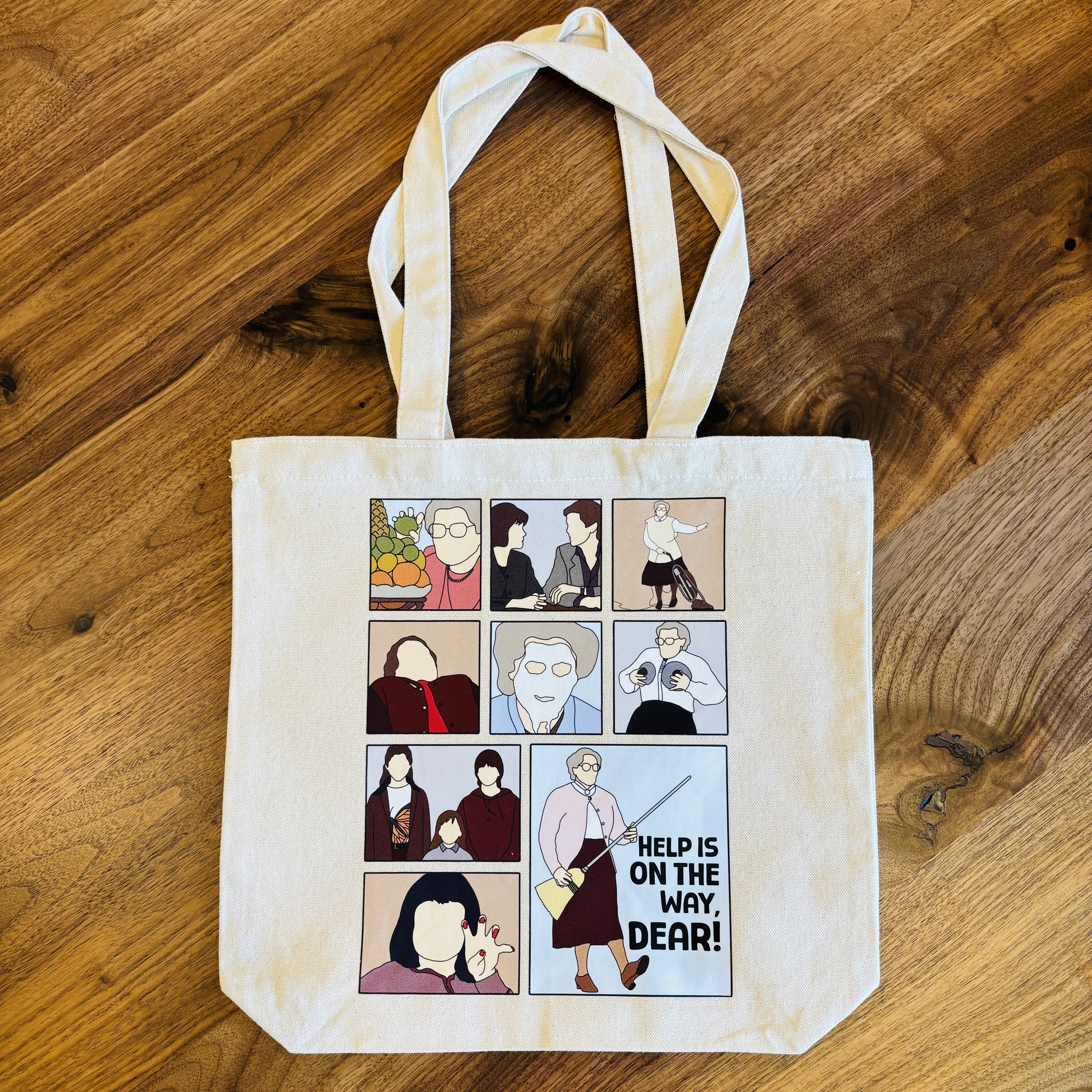 "Mrs. Doubtfire" Canvas Tote