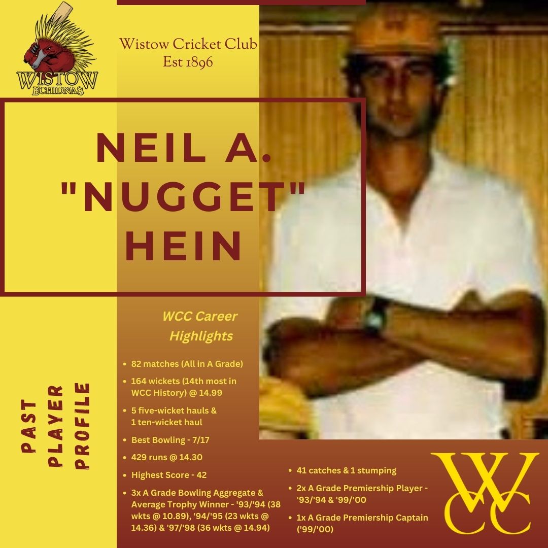 Past Player Profile - Neil A. "Nugget" Hein (1993/94 A Grade Premiership Photo)