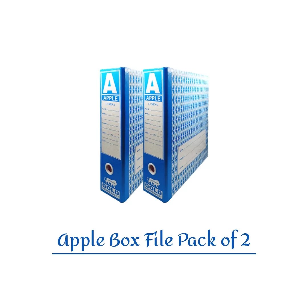 Gold Cardboard Office Lever Box File - Pack of 2 5