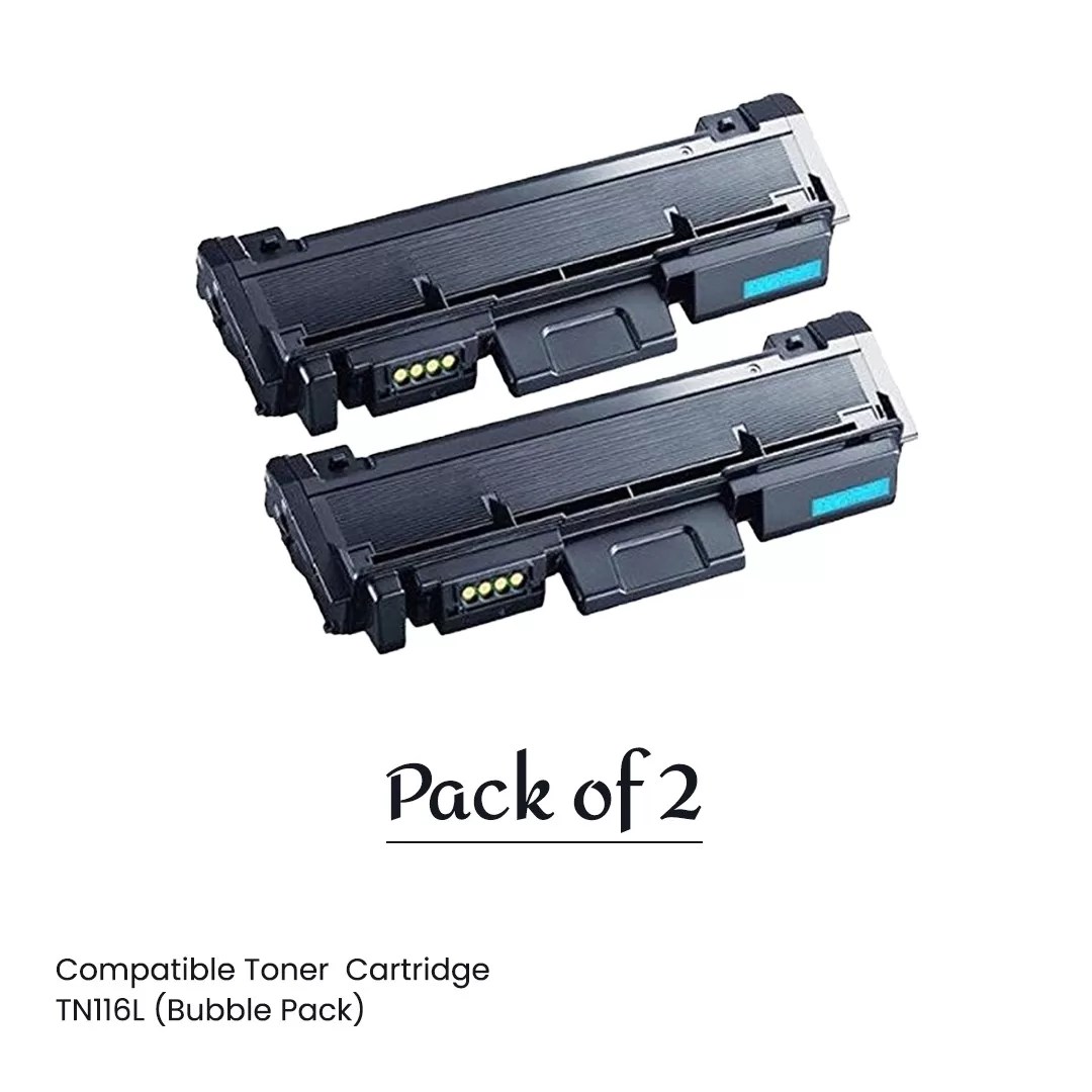 Compatible Toner  Cartridge TN116L (Bubble Pack)- Pack of 2
