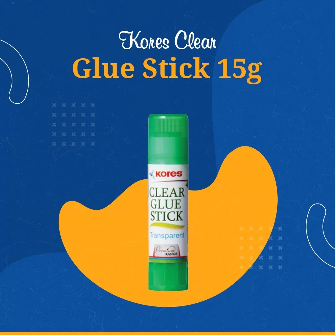 Kores Clear Glue Stick 15g - Pack of 10 2 Kores Clear Glue Stick 15g - Pack of 10 - Image 2