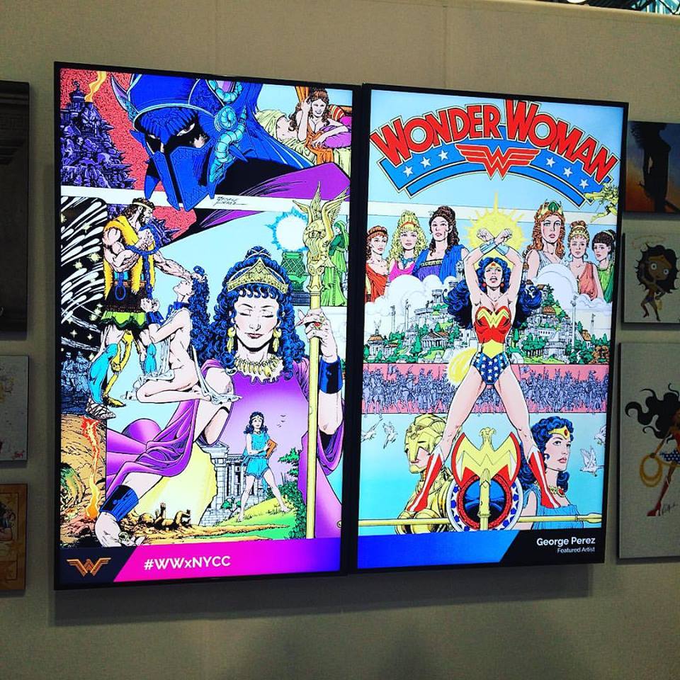 Wonder Woman booth at NYCC. Oct. 2016. Photo by Michele Witchipoo