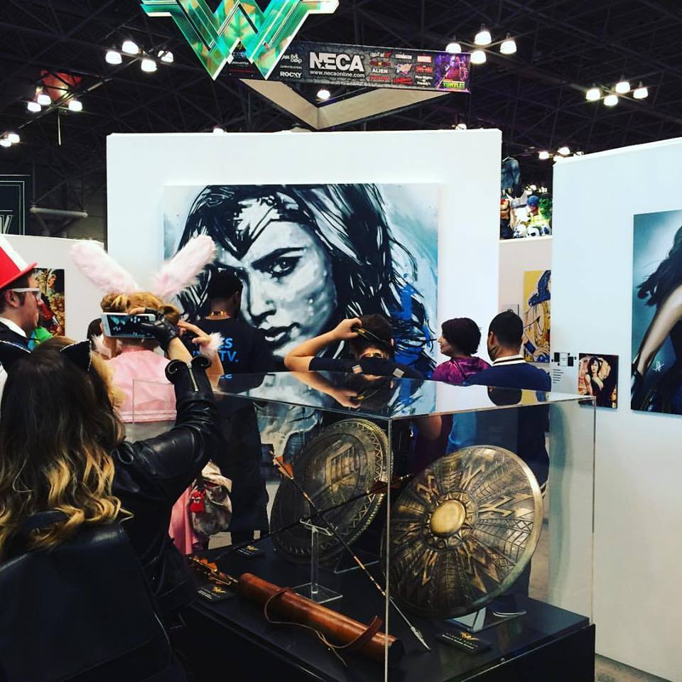 Wonder Woman booth at NYCC. Oct. 2016. Photo by Michele Witchipoo