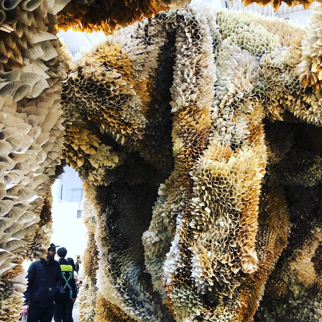 samuelle green art installation, art on paper 2019. Photo by Michele Witchipoo