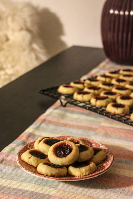 thumbprint cookies - serving suggestion