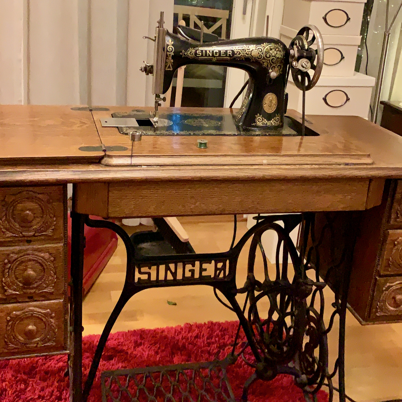 My antique Singer 15 sewing machine