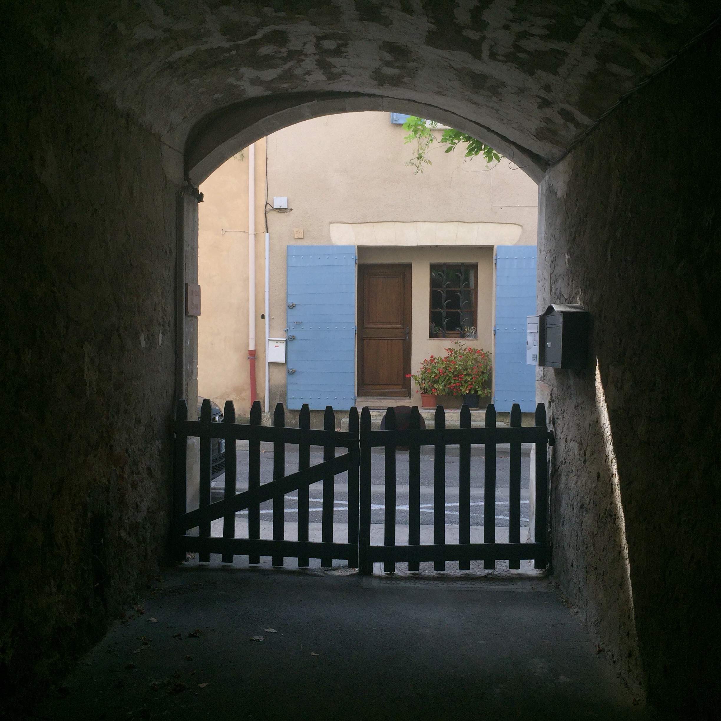 Looking out towards the main street